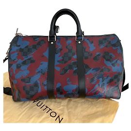 Louis Vuitton Keepall raro limitado 45 camuflaje Multicolor