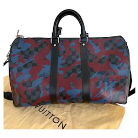 Louis Vuitton-Keepall limitado raro 45 camuflar-Multicor