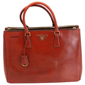 Bolso Prada Galleria Large en Charol Naranja Naranja