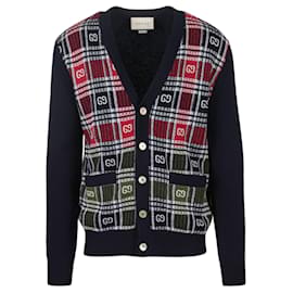 Gucci-Gucci Logo V-Cardigan-Multiple colors