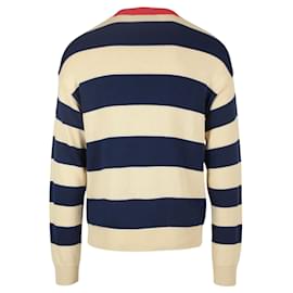 Gucci-Gucci Embroidered Striped Knit Cardigan-Multiple colors