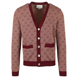 Gucci-Gucci GG Wool Blend Jacquard Cardigan-Multiple colors