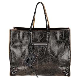 Balenciaga-Balenciaga handbag Grand Shopping Papier-Black