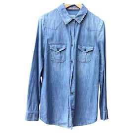 Camicia Closed in cotone blu S Blu