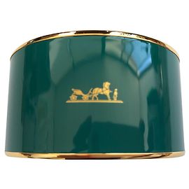 Hermès Bracciale Carrozza extra large Verde scuro