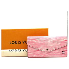 Louis Vuitton-Louis Vuitton Pink Epi Leather Neo Sarah Long Wallet-Pink