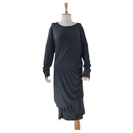 Day Birger & Mikkelsen Day Kimie Kleid Dunkelgrau Anthrazitgrau