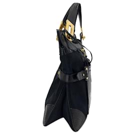 Balenciaga-Balenciaga Black Suede Leather Tote Bag-Black