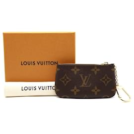 Louis Vuitton-Louis Vuitton Monogram Key Cles Zippy Coin Case-Brown