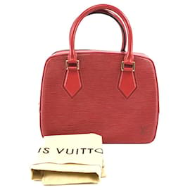 Louis Vuitton-Louis Vuitton Sablons Handbag Red Epi Leather-Red