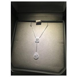 COLLAR MESSIKA ORO BLANCO DIAMANTES MY TWIN TIE 4,60ct Blanco