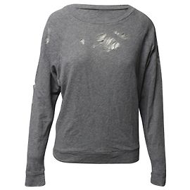 Moletom Iro Jeans Uprile Distressed em Algodão Cinza Cinza