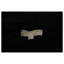 Michael Kors-Vestido con cuello de pico en poliéster negro de Michael Kors-Negro