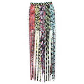 Falda de playa con flecos Mare de Missoni en viscosa multicolor Multicolor