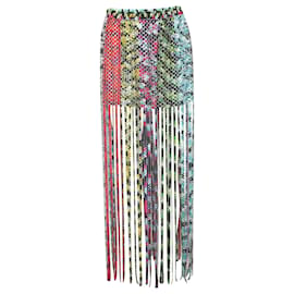 Missoni-Missoni Mare Fringe Beach Skirt in Multicolor Viscose-Multiple colors