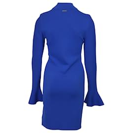 Michael Kors-Michael Kors Bell Sleeves Dress in Blue Viscose-Blue