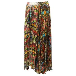 Falda larga plisada con estampado floral en seda multicolor de Alice + Olivia Katz Otro