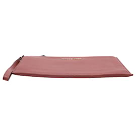 Michael Kors-Michael Kors Wristlet Pouch in Pink Leather -Brown