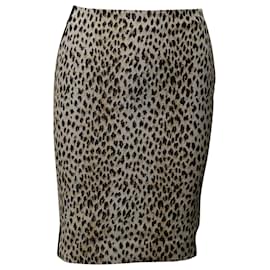 Diane Von Furstenberg-Diane Von Furstenberg Leopard Pencil Skirt in Multicolor Polyester-Other