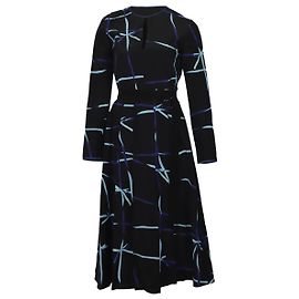 Sportmax Code Printed Dress in Multicolor Silk Multiple colors