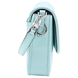 Michael Kors-Michael Kors Woven Bradshaw Handbag in Light Blue Leather-Blue,Light blue