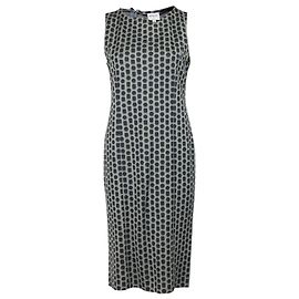 Abito Giorgio Armani Pois in Cotone Grigio Grigio