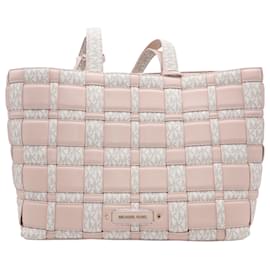 Michael Kors-Michael Kors Ivy Tote Bag in Pink Leather-Pink