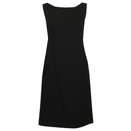 Alberta Ferretti Etuikleid aus schwarzem Polyester Schwarz