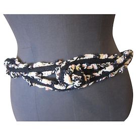 Chanel Black Rope Belt 80 cm Black
