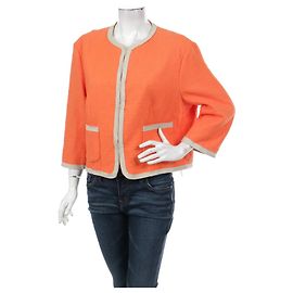 Laurèl Orange Blazer Cotton Elastane XL Beige Orange