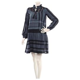 Vestido de algodón azul Cecilie Copenhagen Azul