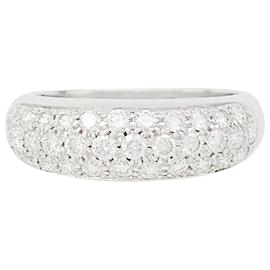 inconnue-White gold bangle ring, diamants.-Other