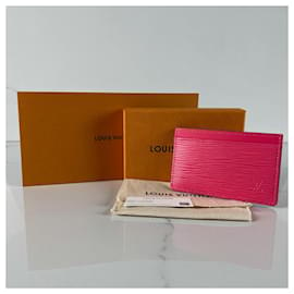 Louis Vuitton-Titolare della carta Louis Vuitton-Rosa