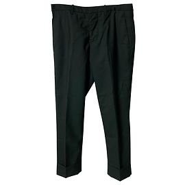 Calça Marni Slim Fit em lã verde Verde