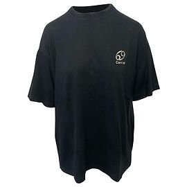 Vêtements Vetements 'Cancer' Tee em algodão preto Preto