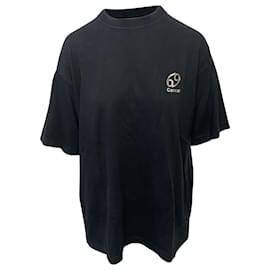 Vêtements-Vetements „Krebs“-T-Shirt aus schwarzer Baumwolle-Schwarz