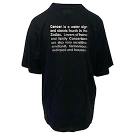 Vêtements-T-shirt Vetements 'Cancer' in cotone nero-Nero