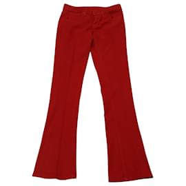 Ralph Lauren-Ralph Lauren Wide Leg Jeans in Red Cotton-Red
