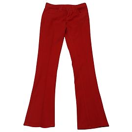 Vaqueros de pernera ancha de algodón rojo de Ralph Lauren Roja