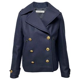 Altuzarra Steppe Caban aus marineblauer Wolle Marineblau