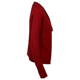 Zadig & Voltaire-Zadig & Voltaire Cardigan mit offener Vorderseite aus roter Wolle-Rot
