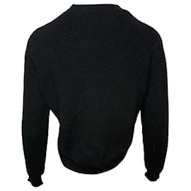 Givenchy-Givenchy Kurzer Pullover aus schwarzer Baumwolle-Schwarz