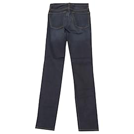 J Brand-J Brand Maria Jeans Skinny em Algodão Azul Escuro-Azul