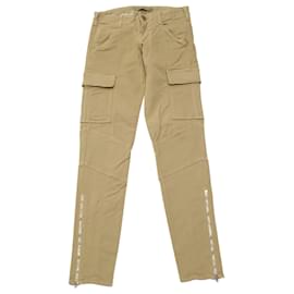 J Brand-J Brand Houlihan Cargo Pants avec cheville zippée en coton fauve-Marron,Beige