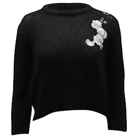Fendi-Fendi Knitted Sweater in Black Mohair-Black