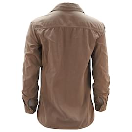 Autre Marque-James Perse Button-Down Shirt with Pockets in Beige Cotton-Beige