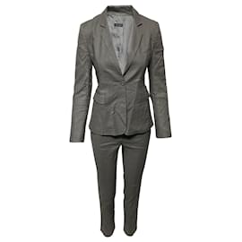 Joseph-Conjunto de calças Joseph Suit em linho cinza-Cinza
