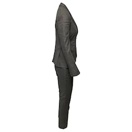 Joseph-Joseph Suit Trouser Set in Grey Linen-Grey