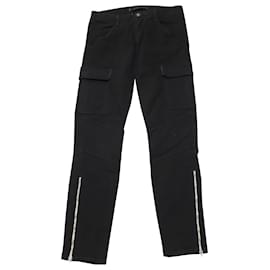 J Brand-Pantaloni cargo J Brand Houlihan con zip alla caviglia in cotone nero-Nero