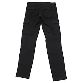 J Brand-J Brand Houlihan Cargohose mit Knöchelreißverschluss aus schwarzer Baumwolle-Schwarz